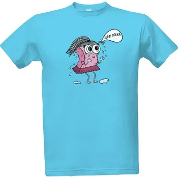 Tričko s potiskem Jsem mokrá pánské