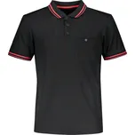 Pánské triko s límečkem funkční komfort JAMES NICHOLSON JN702 BLACK/RED S