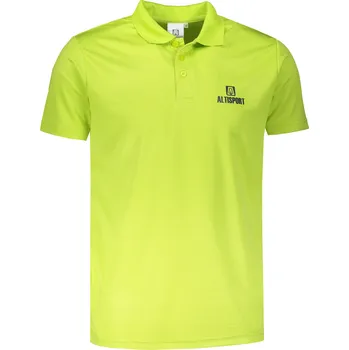 Pánské funkční triko s límečkem ALTISPORT ALM006217 LIMETKOVÁ M