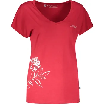 Dámské tričko Dámské triko s krátkým rukávem ALTISPORT CYRA LTSR637 ČERVENÁ XS