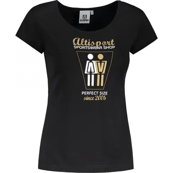 Dámské tričko Dámské triko ALTISPORT ALW049122 ČERNOZLATÁ S