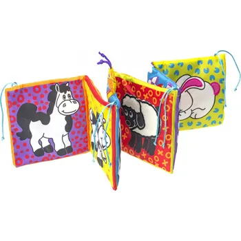 Hračka pro nejmenší KiK Textilní knížka Zvířátka