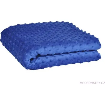 Látka mikroplyš Minky 380 Puntík, barva Chaber