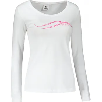 Dámské triko s dlouhým rukávem ALTISPORT CARRYOVER ALW001169 BÍLORŮŽOVÁ XL