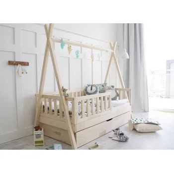 Dětská postel Luletto Postel Tipi Plotek Plus 80x180 cm