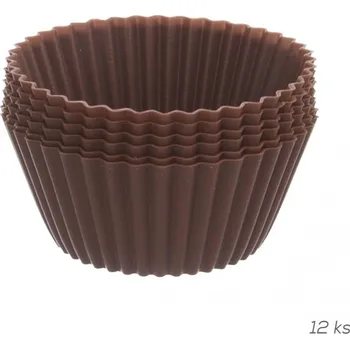 Nádoba na pečení Orion silikonová forma muffin 12ks (oranžová)