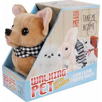plyšák Mikro Trading Chodící čivava se zvukem 15,5 cm