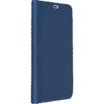 Pouzdro Vennus Book CARBON s kovovým rámem Xiaomi Redmi 9 modrá 1152567897