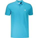 Pánské triko s límečkem ALTISPORT CARRYOVER ALM065203 TYRKYSOVÁ S