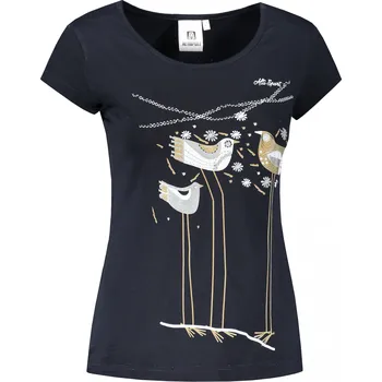 Dámské tričko Dámské triko ALTISPORT CARRYOVER ALW043122 NÁMOŘNÍ MODRÁ/ZLATÁ L