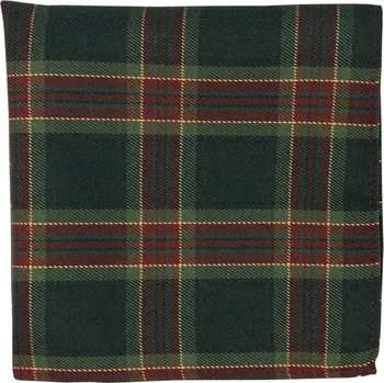 Šátek Bubibubi Vánoční károvaný kapesníček do saka