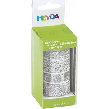 Lepicí páska Heyda Samolepící Washi pásky 4 ks 1,5 cm x 5 m