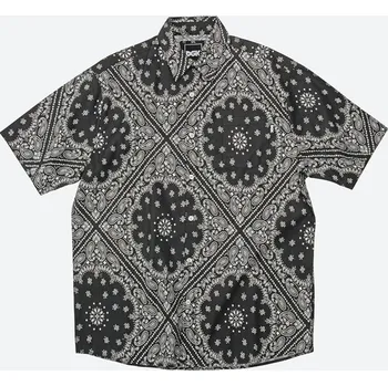 DGK košile - Teardrop S/S Woven Black (MULTI) velikost: S