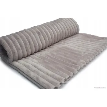 Dekoráční látka Mínky Proužky, barva Sv. Šedá