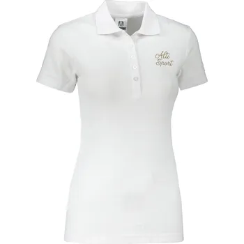 Dámské triko s límečkem ALTISPORT ALW056210 BÍLOZLATÁ XXL