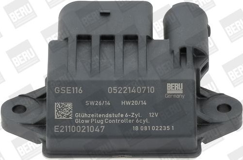 BERU GSE116 Systèmes D'Allumage Et De Chauffage