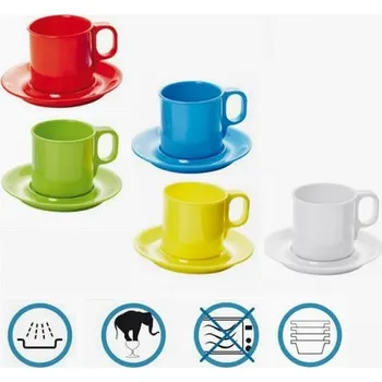 PGX 9366 028 Šálek a podšálek na čaj melamin šálek