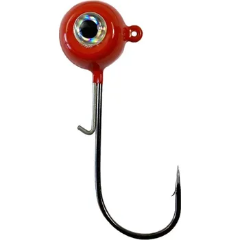 Rybářský háček Harton jigová hlava Eyehead červená 2/0 9,5g