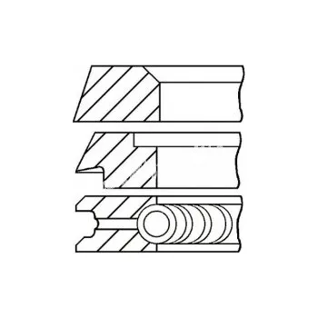 Blok motoru Sada pístních kroužků GOETZE 08-319600-10