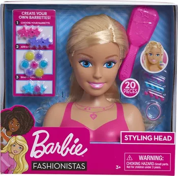 česací hlava Barbie Fashionistas česací hlava 21 cm