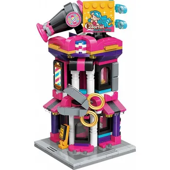 ostatní stavebnice Qman City Corner C0111 Kadeřnictví 358 dílků