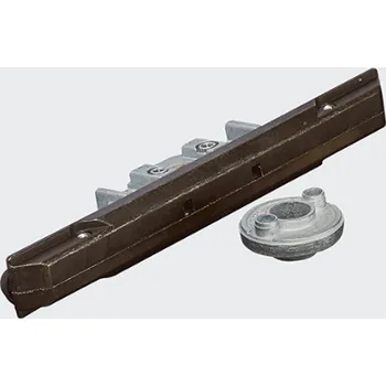 Příslušenství k oknu SCHUCO SCHÜCO Ozubené kolo komory 23 mm Stříbro / černá, použitelné vlevo a vpravo DIN, Royal