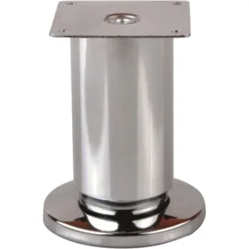 Nábytkové kování Strong Nábytková nožka kulatá s rektifikací 50 x 200 nerez