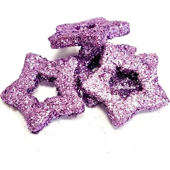 Vánoční dekorace Hvězda lila