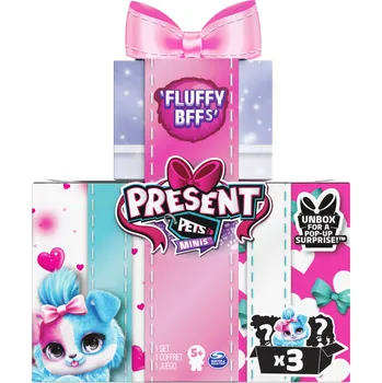plyšák Spin Master Present Pets Fluffy BFFs'