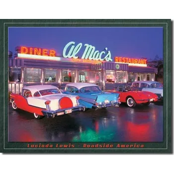 Plechová cedule Cedule Lewis - Al Mac Diner