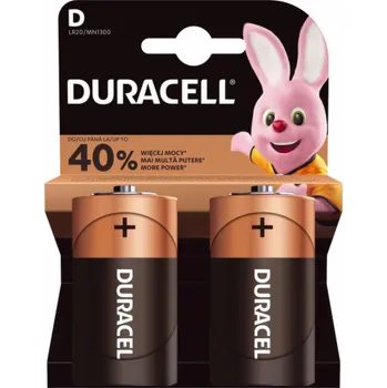Článková baterie Duracell Basic alkalická baterie 2 ks (D)