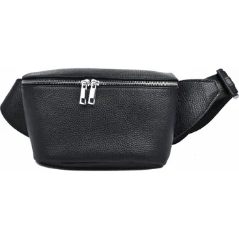 Kabelka Dámská kožená ledvinka 5720 černá, MAXFLY