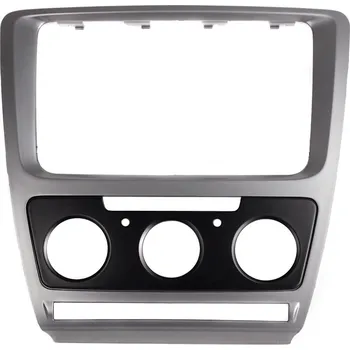 ISO redukce 2DIN Rámeček pro Škoda Octavia II Facelift s manuální klimatizací