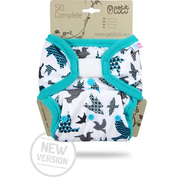 Plenkové kalhoty Petit Lulu s.r.o. Tyrkysoví ptáčci - SIO complete sz NOVÁ VERZE