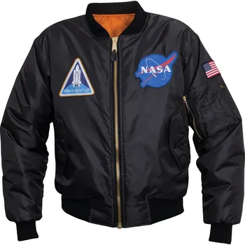 ROTHCO Bunda MA1 FLIGHT NASA ČERNÁ velikost: M + Doprava zdarma na další nákup