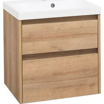 Koupelnový nábytek EBS Duomo Skříňka a umyvadlo 61 cm, dub Riviera