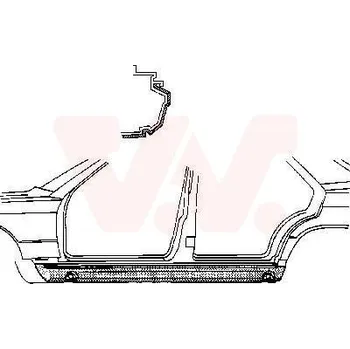 Prah karosérie Nástupní panel VAN WEZEL 3020110
