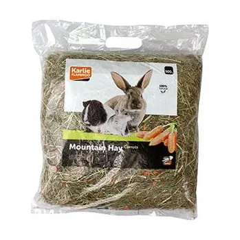 Podestýlka pro hlodavce Flamingo Horské seno s mrkví 500g