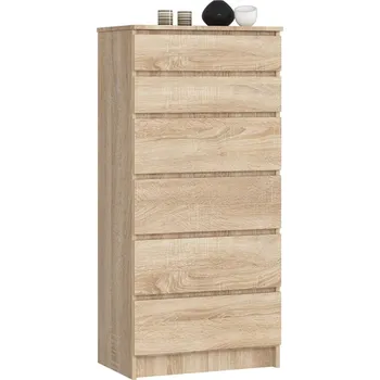 Komoda Komoda Kuba 60 cm - 6 šuplíků dub sonoma