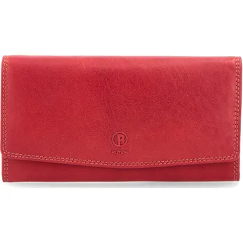 Peněženka Dlouhá kožená peněženka Poyem 5215 červená