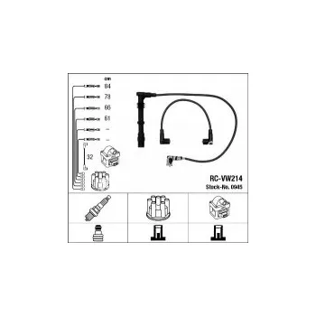 Zapalovací kabel Sada kabelů pro zapalování NGK RC-VW214 - SEAT, VW