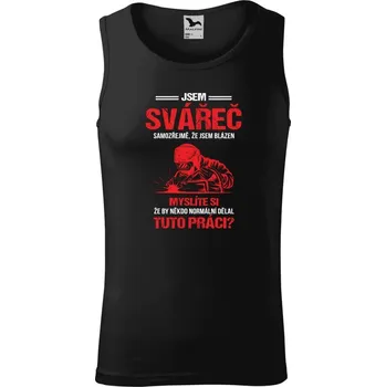 Pánské tílko Pánské tílko Malfini Core Samozřejmě, že jsem blázen - svářeč