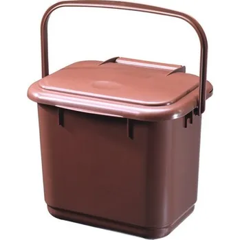 Odpadkový koš Koš na kuchyňský odpad Caddy 5 l - hnědá