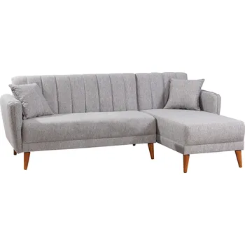 Pohovka Atelier del sofa Rozkládací rohová pohovka AQUA světle šedá pravý roh 867UNQ1402