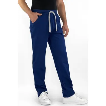 Pánské prodloužené tepláky modré velikost: M, délka: "34"