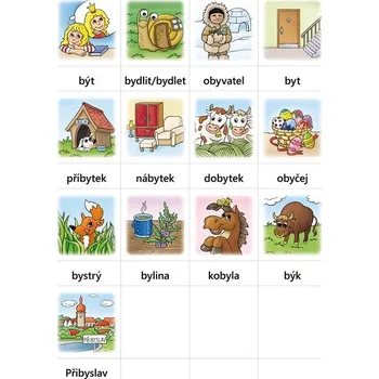 výuková tabulka Nakladatelství Nová Škola Hry s vyjmenovanými slovy soubor karet