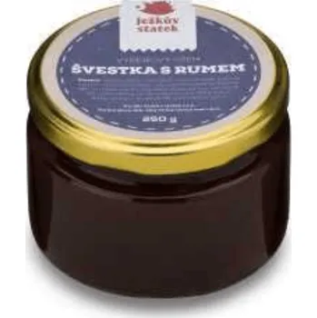 Výběrový džem Švestka s rumem, 250 g