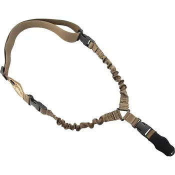 Airsoft EmersonGear Jednobodový pružný popruh L.Q.E - Coyote Brown