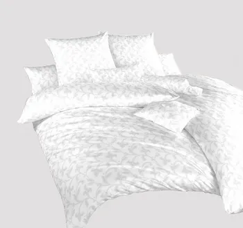 Ložní povlečení DADKA VRACOV Rokoko bílé povlak na přikrývku 200 x 200 cm zipový uzávěr