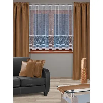 Látka MALAGA UNI 11 sv. hnědá na závěsy, polštářky - napron 65 x 65 cm